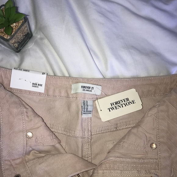 Cream Corduroy Shorts - Picture 5 of 5